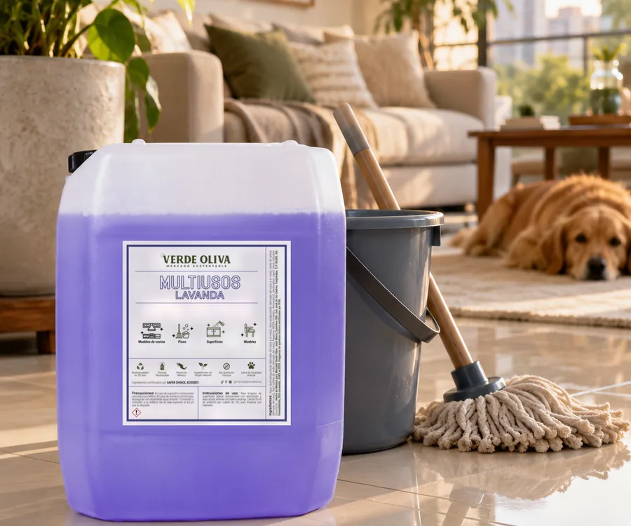 Multiusos Lavanda Verde Oliva en casa